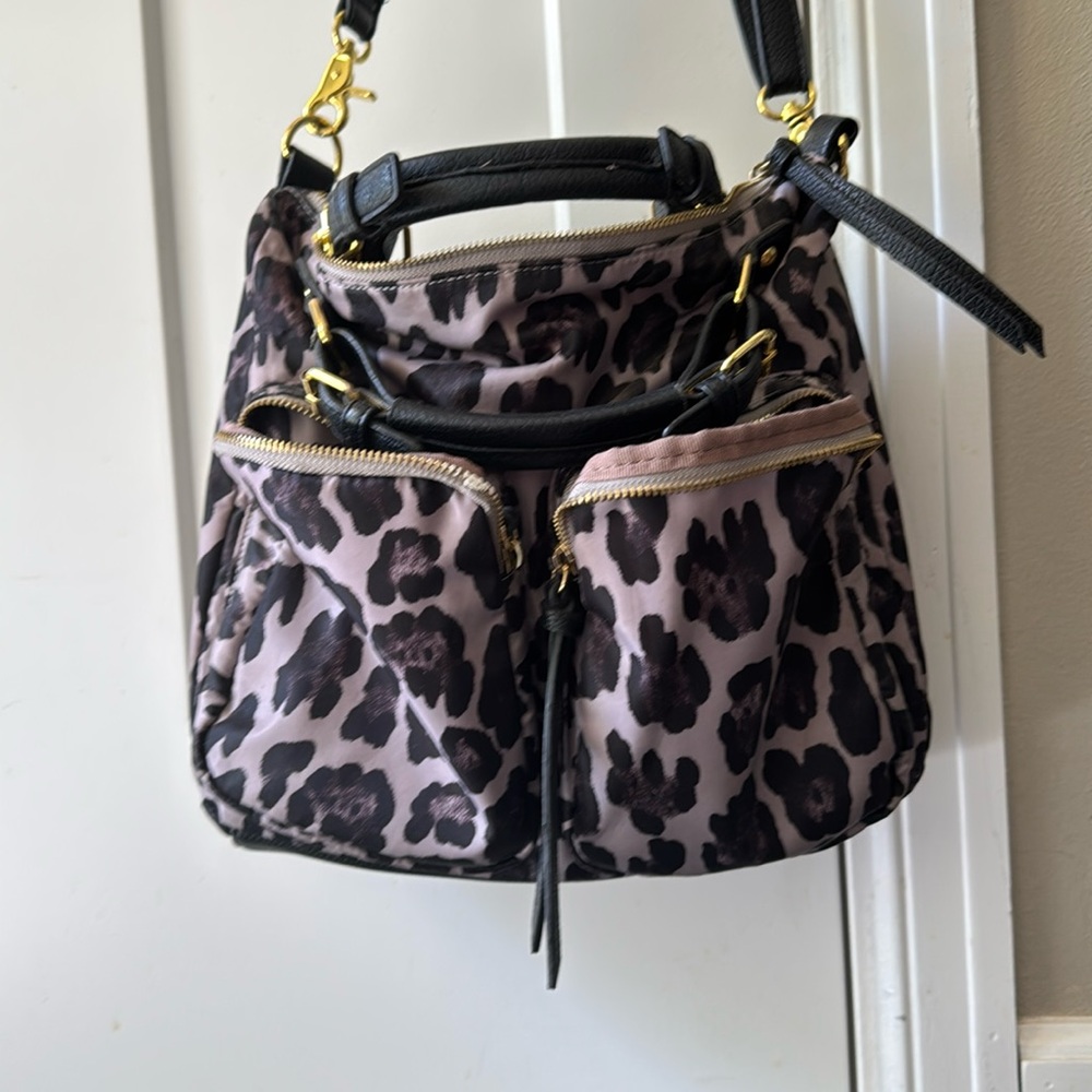 Steven Madden • Black Leopard print Purse